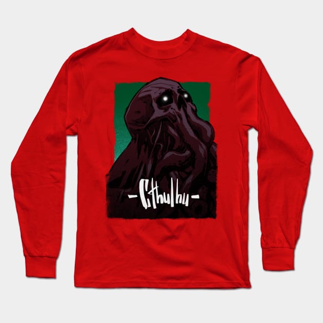 Cthulhu Long Sleeve T-Shirt by Kotolevskiy